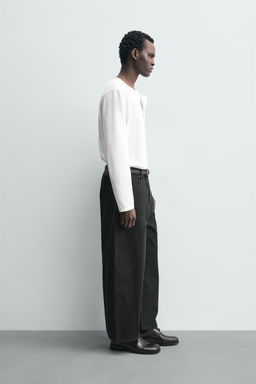 JEANS WIDE FIT / Negro - Zara фото 4