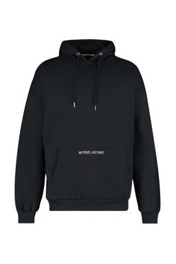 Siyah Oversize/Genis Kesim Fit Kapusonlu Yaz? Bask?l? Sweatshirt TMNAW23SW00015 - Trendyolmilla фото 8