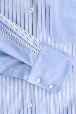 Camisa oversize de popelina con paneles - H&m фото 4