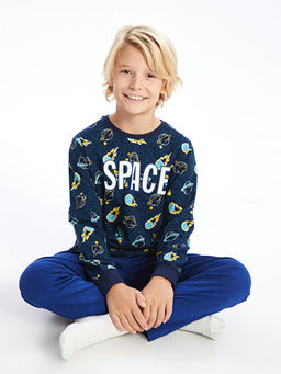 Bisiklet Yaka Erkek ?ocuk Pijama Tak?m?