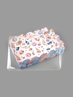 Цена за 5 шт. Коробка для печенья, кондитерская упаковка с пластиковой крышкой, «Вкусности», 20 х 30 х 8 см