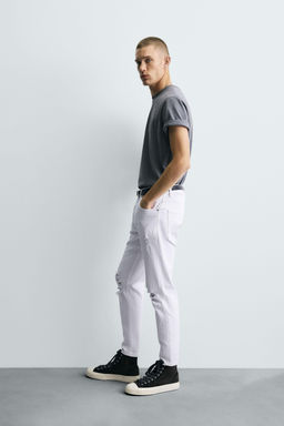 RIPPED SKINNY FIT JEANS - Zara фото 4