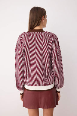 TRENDYOLMILLA K?rm?z? Genis Kal?p Triko H?rka TWOAW22HI0511  фото 12