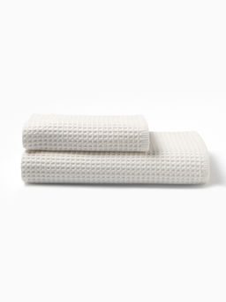 Банные полотенца LoveLife Waffle stone, 2 шт.: 100×150, 50×100 см, хлопок 100%
