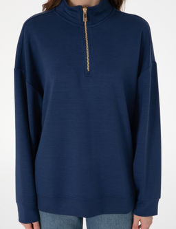 Lacivert Regular Fit Modal Kuma_ Sweatshirt - Pierre cardin фото 6