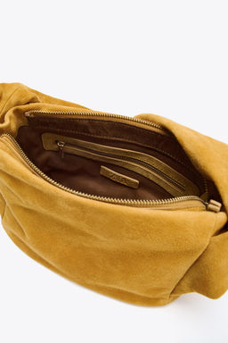 SPLIT SUEDE HANDBAG - Zara фото 8