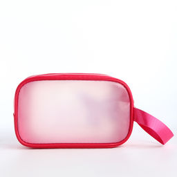 Косметичка на молнии для бассейна, с ручкой, с принтом Бабочка, малиновая - Simaland фото 2