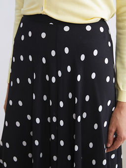 Beli Fermuarl? Puantiyeli ?ifon Klo? Etek