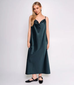 Платье #ОКТ025003, изумрудный