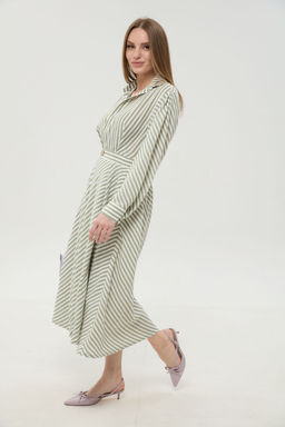 Платье NIKVA н962-3 мятные полосы  фото 5