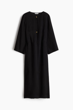 Vestido midi de manga larga