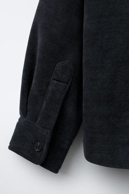 COMFORT CORDUROY FLEECE OVERSHIRT - Zara фото 6