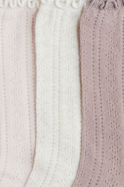 Pack de 3 calcetines en punto pointelle - H&m фото 4
