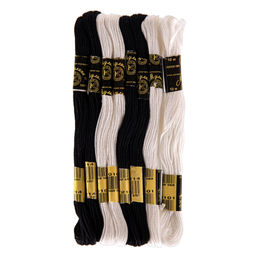 Нитки для вышивания ПНК им. Кирова мулине Рояль 100% мерсеризованный хлопок 8 x 10 м Ассорти