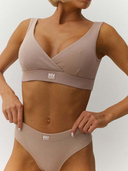 MY Топ бралетт на широких бретелях жен. рубчик DT402  фото 15