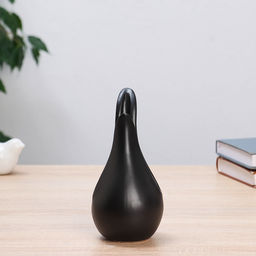 Ваза «Эллис», 17×8 см, керамика, чёрная