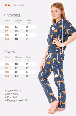 Пижама для девочки Happy Fox  фото 2