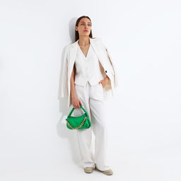 Сумка-багет на молнии, цвет зелёный - Simaland фото 9