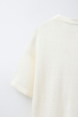 CAMISETA PUNTO R?STICA / Crudo medio - Zara фото 4