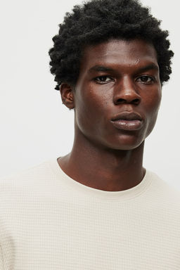 Camiseta en punto gofrado Slim Fit - H&m фото 2