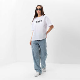 Футболка женская MIST Babe, белая, размер L (46-48)