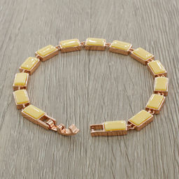 Браслет Канти из желтой керамики покрытие под золото - Agat77 фото 3