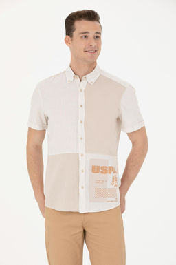 U. S. Polo Assn Мужская рубашка с коротким рукавом Stone - U.s. polo assn фото 15