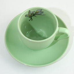 Чайная пара Lemon flowers, 250 мл - Dolce Ceramo. фото 4