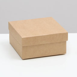 Цена за 5 шт. Коробка складная, крышка-дно, крафт, 10 х 10 х 5 см
