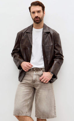 Шорты F611-0951 grey-brown - Fine joyce фото 10