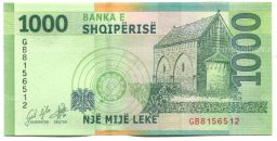 Банкнота 1000 лек 2019 года Албания