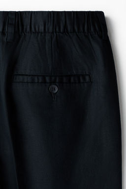 Pantal?n en mezcla de lino Loose Fit - H&m фото 11