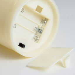 Светодиодная свеча, ночник LED RISALUX «Большая», от батареек 3ААА, 7.5×7.5×10 см