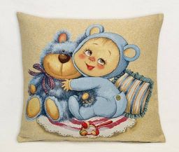 Мамино счастье Медвежонок-гобеленовая наволочка 45х45см