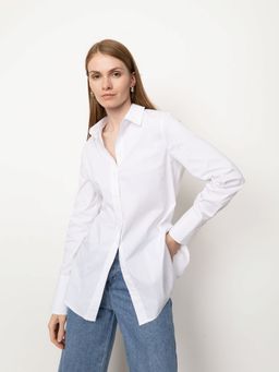 ШОК ЦЕНА - Рубашка однотонная B2795/amina