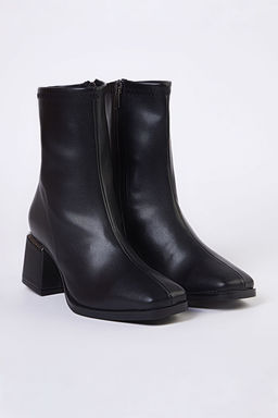 Trendyol Shoes Siyah Metal Aksesuarl? Fermuarl? Blok Topuklu Kad?n Bot TAKAW25BO00009 - Trendyolmilla фото 5