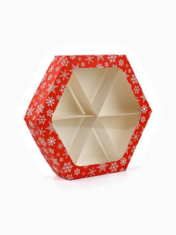 Цена за 5 шт. Коробка складная «Новогодних чудес», 20×23×4 см