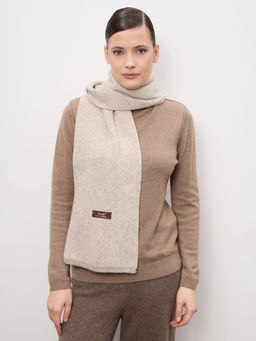 Шарф из шерсти UL Geo серый