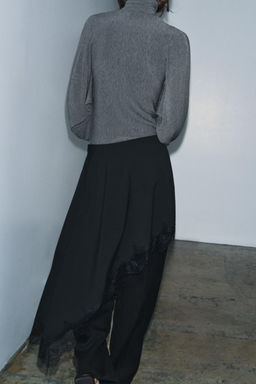 ASYMMETRIC LACE SKIRT ZW COLLECTION - Zara фото 13