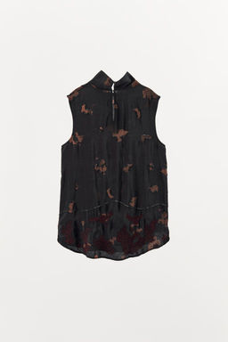 BEADED HIGH NECK TOP - Zara фото 5