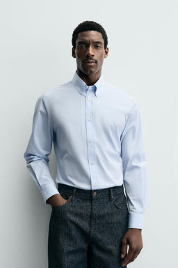 SLIM FIT COTTON SHIRT - Zara фото 2