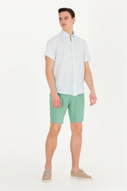 Мужские темно-зеленые тканые шорты - U.s. polo assn фото 3