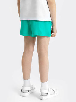 Шорты для девочек бирюзового оттенка со шнуровкой - Mark formelle фото 3