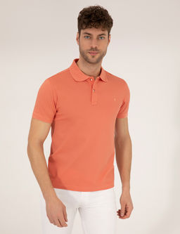 Pembe Slim Fit Polo Yaka Merserize Ti__rt