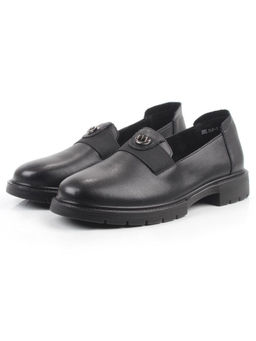 06-DHL164-1 BLACK Туфли женские (натуральная кожа)