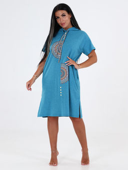 Т-5105 ТУНИКА ЖЕНСКАЯ (Лазурный меланж) - А-дина фото 4