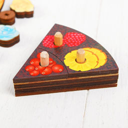 Развивающая игра «Торт» 54 элемента, 5 слоёв