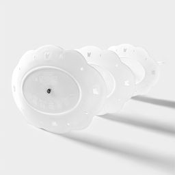 Этажерка для фруктов и десертов Доляна Вивьен, 3 ярусная, пластик, овальная, 17?12/21?15/25.5?17 см, белая  фото 3