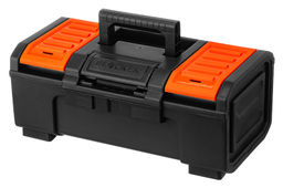 Ящик для инструментов 39*22*16 см "Гуру" с пружин. замком, черный/оранжевый (BR3940ЧРОР)