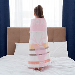 Полотенце детское Крошка Я Magic 95х1005 см, цвет розовый, 100% хлопок, 280 г/м2  фото 4